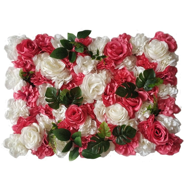 mur végétal hortensia rose feuillage rose
