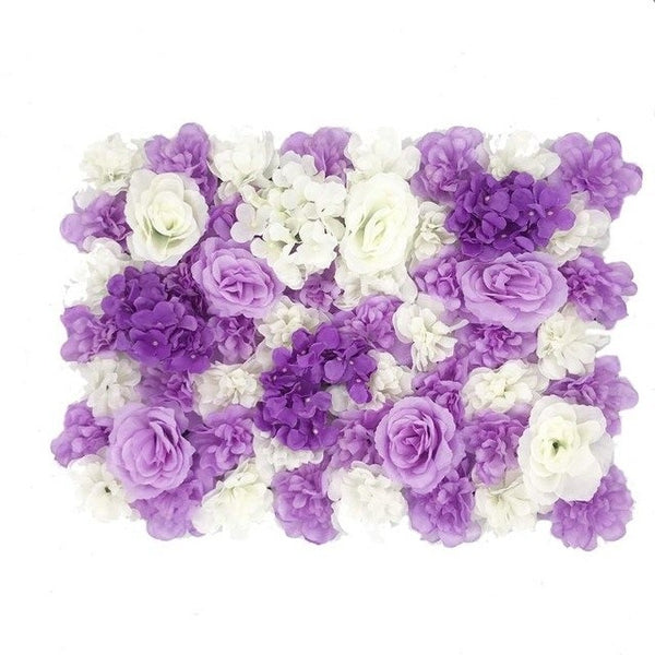 mur végétal hortensia rose violet
