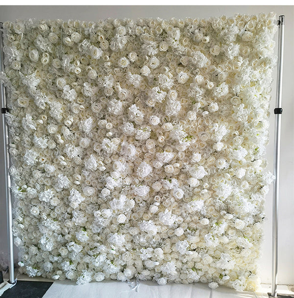Mur végétal hortensia blanche