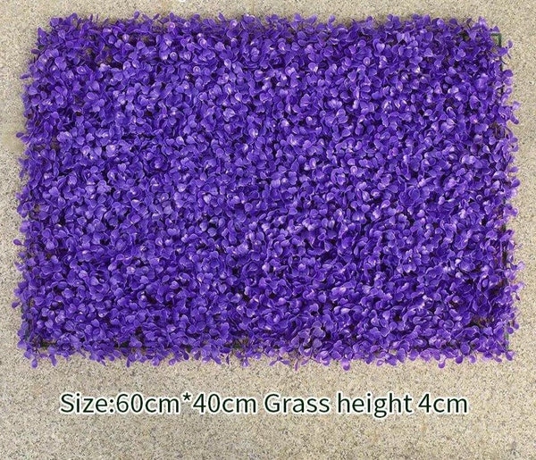 Mur végétal de buis violet 