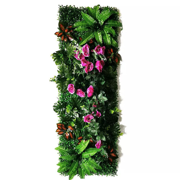 mur vegetal foret de roses 40X120cm